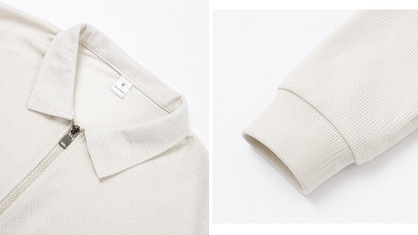 Signature Refined Zip Collar Knit Set