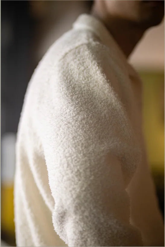 Signature Textured Johnny Collar Knit Pullover