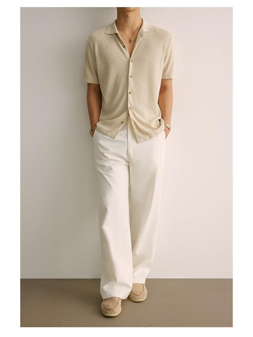 Signature Short Sleeve Linen Knit Shirt