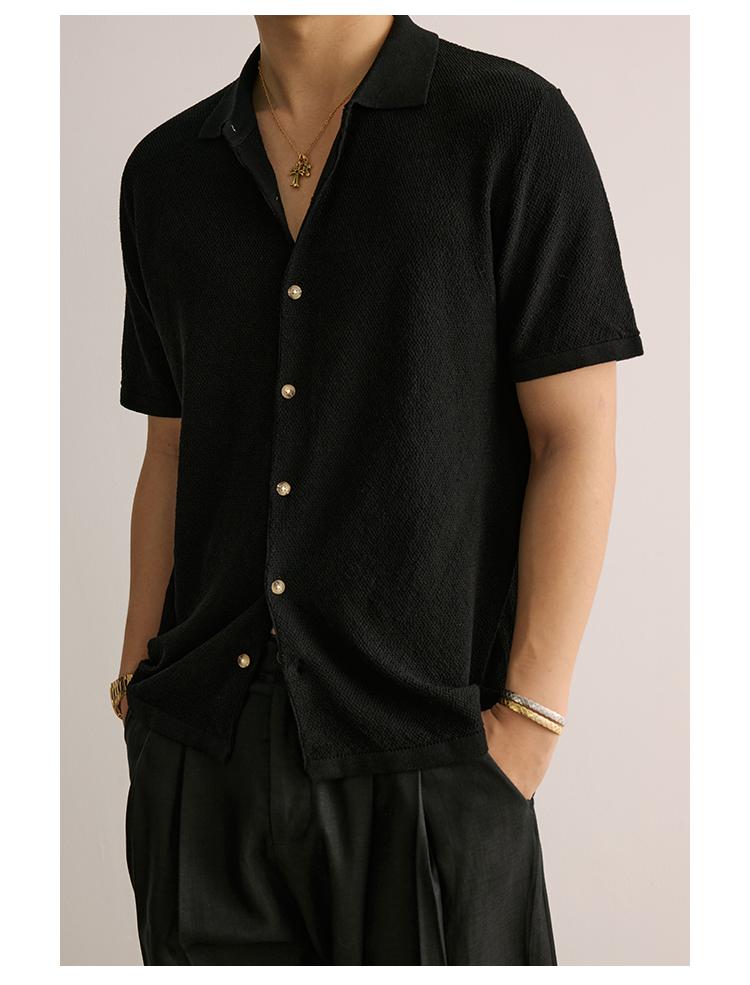 Signature Short Sleeve Linen Knit Shirt