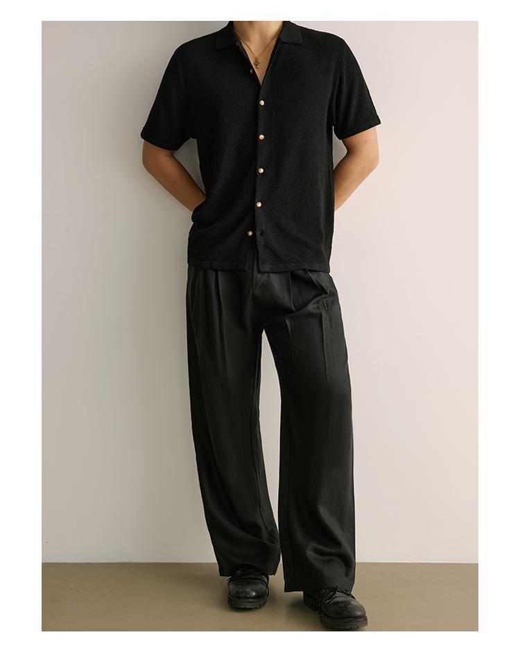 Signature Short Sleeve Linen Knit Shirt