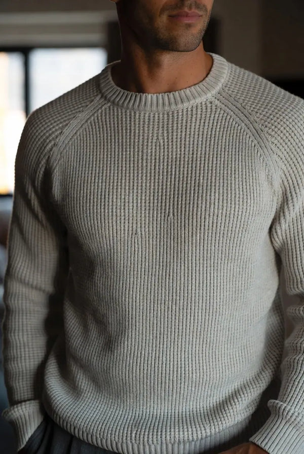 Premium Textured Waffle Knit Sweater